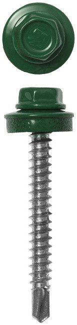 Шурупы KPcZP 5.5x19 RAL6005 темн.зеленый