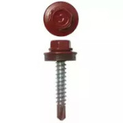 Шурупы KPcZP 5.5x19 RAL3005 красн.вино